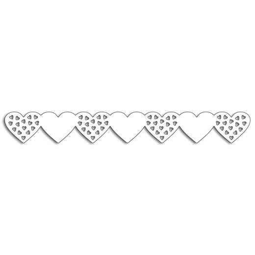 Penny Black Creative Cutting Dies - Heart Border 51-408