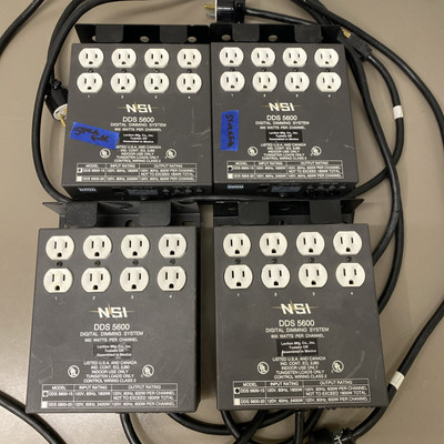 *Need Repair* 4x NSI DDS 5600 4 Channel MPX Digital Dimmer System MicroPlex