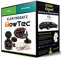 Elektrosatz 7-Pol Universell für Opel Astra J Fliessheck 11.2009-09.2012 NEU