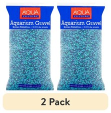 2-Pack 25 lb Caribbean Aquarium Gravel W/ Fine Texture  Colorful For Tank Decor