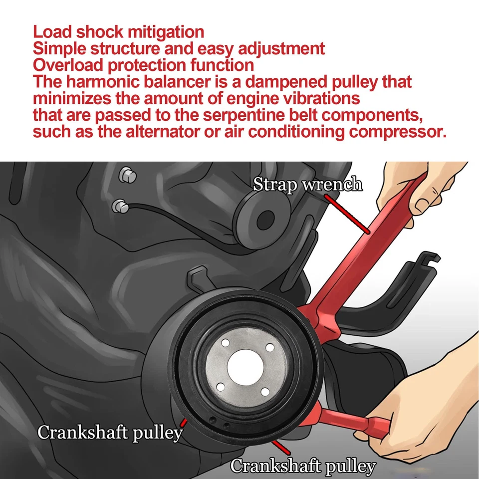 05072669AA Engine Harmonic Balancer Crankshaft Pulley For Jeep Liberty 2002-2007 - Image 2 of 4