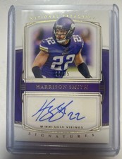 Harrison Smith Autographed Card 2019 Panini National Treasure Football NFL Rare