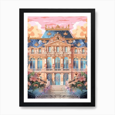 The Palace Of Versailles France Art Framed Wall Art Poster Canvas Print Picture