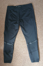Women's 3 pairs of black pants suitable for fitness activities size 18
