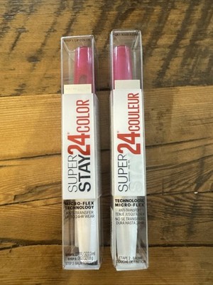 2 MAYBELLINE SUPER STAY COLOR  220 24/7 FUCHSIA New