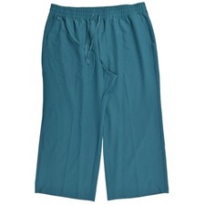 NEW Lane Bryant Green Plus Size 24 Dress Pants Straight Drawstring Elastic Waist