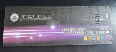 Royale Pro Curling Iron  Infinite 25/18mm Grande Purple Cool Tip Curler Org $250
