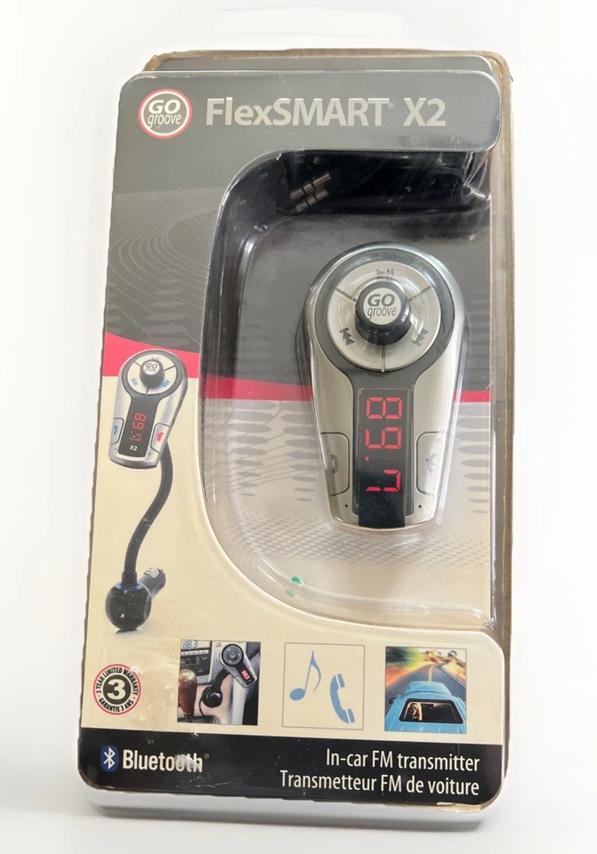 Go Groove Flex Smart X2 Bluetooth Car Radio FM Transmitter With USB Charging - Image 2 of 4