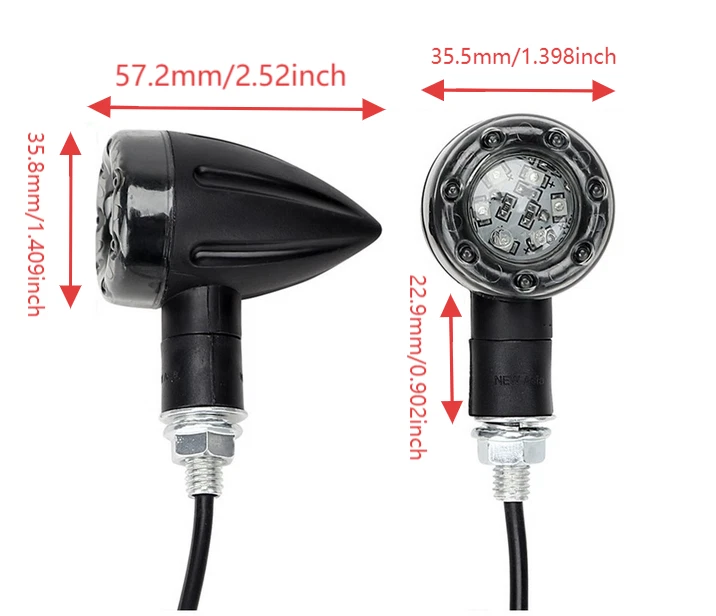 4X Luces LED intermitentes para motocicleta Yamaha FJ09 FJR1300 FJR1300A FJR1300AE Foto 4 de 4