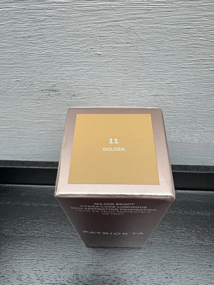 Patrick Ta Major Skin Hydra Luxe Luminous Foundation Shade Golden 11 NEW In Box - Image 2 of 3