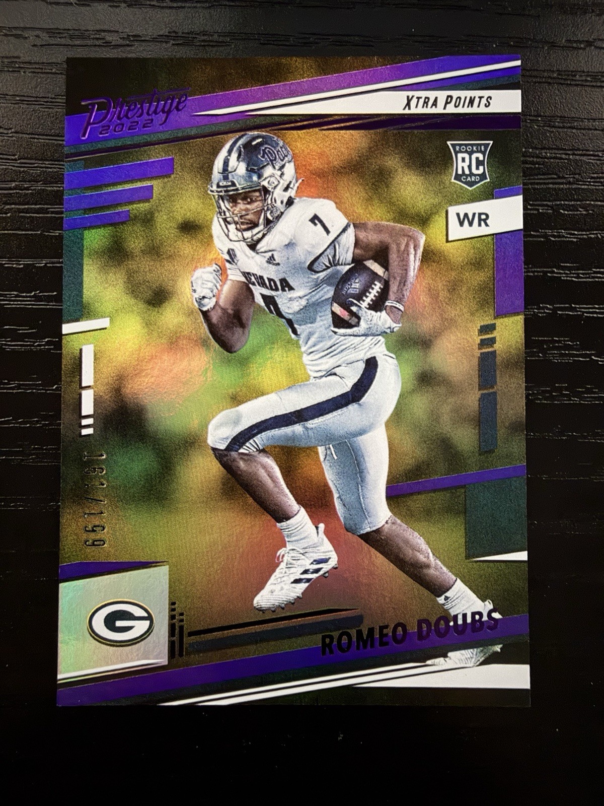2022 Panini Prestige ROMEO DOUBS Rookie Card #329 Purple Foil Parallel 161/199