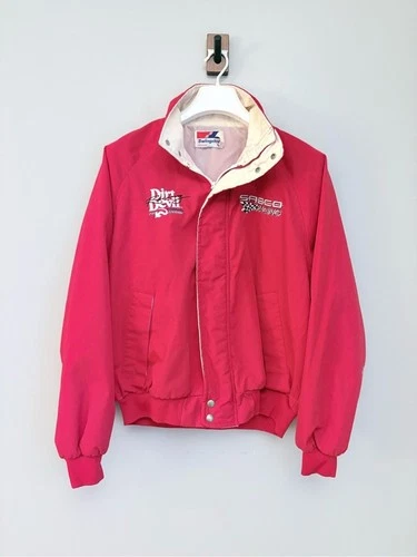 Vintage Swingster USA Dirt Devil SABCO Racing Jacket Red Large - product listing photo