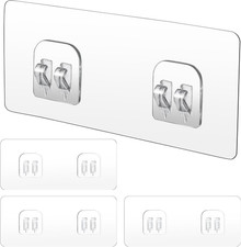 4 Pack Shower Caddy Adhesive Replacement, Strong Adhesive Sticker Hooks for C...
