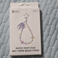 Stray Kids SKZOO X SLBS SAMSUNG GALAXY  NFC Beads Strap KEYRING - Wolf Chan
