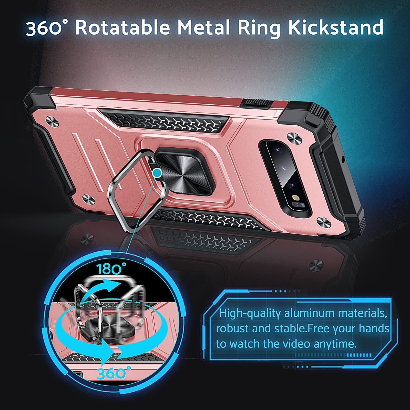 Coque Galaxy S10 Plus blindée bumper tpu rigide anti-rayures noire - 2