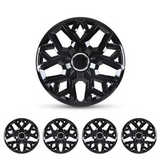 Set Of 4 14 Snap On Full Hub Caps Black Wheel Covers Fit R14 Tire Steel Rim Set Of 4 14 Snap On Full Hub Caps Black Wheel Covers Fit R14 Tire Steel Rim