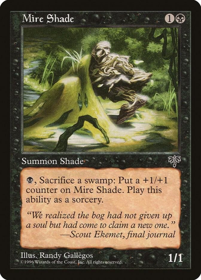 Mire Shade Uncommon Mirage Magic: The Gathering Lightly Played