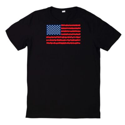 Cool USA with America Flag T-Shirt United States America Shirt