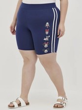 Torrid Plus Size 0X Disney World 50th Anniversary Mickey Friends Bike Shorts