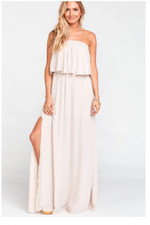 Show Me Your Mumu Hacienda Convertible Maxi Gown Show Me The Ring Crisp XXS