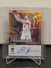 2020-21 Contenders Optic Joe Harris Perennial Orange Prizm Auto #14/25 Nets N805