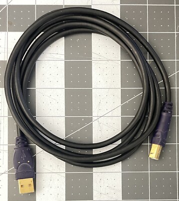 Belkin USB Type A to Type B Printer Cable_5.5 Feet_Purple