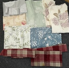LAURA ASHLEY FABRIC REMNANTS - BUNDLE  WEIGHING 1.3KG OF FABRIC.  SEE PICTURES