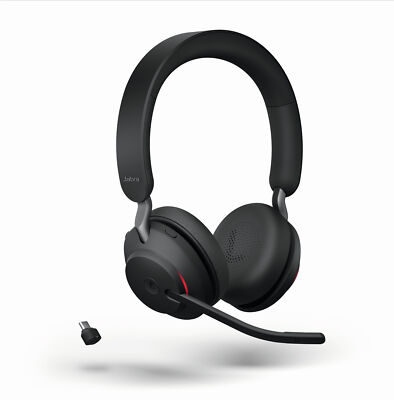 Jabra Evolve2 65 Link380c MS Stereo USB-C mit Tischladegerät, Schwarz, BRANDNEU