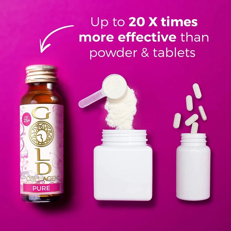 Pure Gold Collagen 10 Days Program 10 x 50ml Bottles Age 25 Years Plus - Image 2 of 4