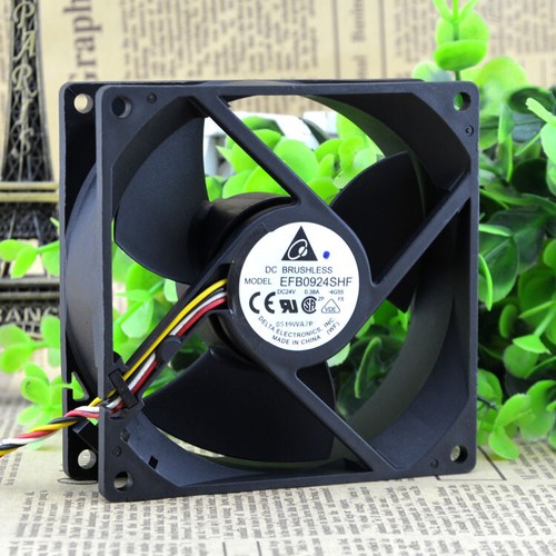 1pc DELTA EFB0924SHF 24V 0.38A 9232 Double Ball Inverter Server Fan - Picture 3 of 5