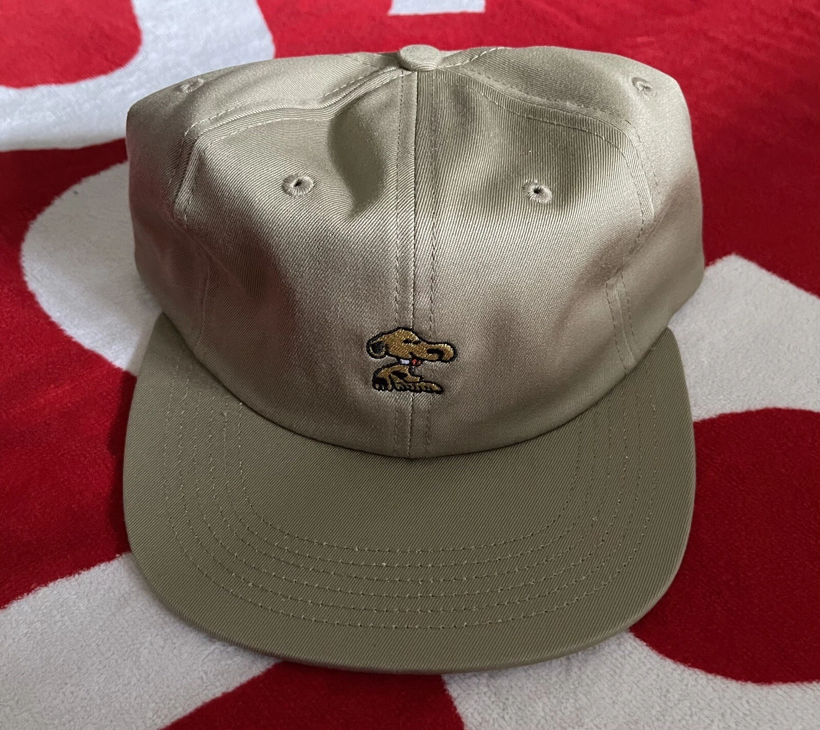 Chapeau casquette Supreme Vietnam Snoopy 6 panneaux kaki SS15 OG flambant neuf RARE