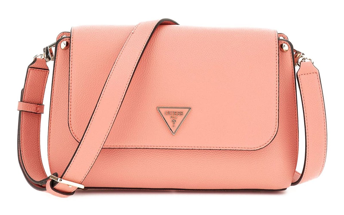 GUESS sac à épaule Meridian Flap Crossbody Bag Coral
