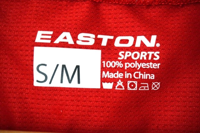 Easton Sports Men's size Small Medium Red Pullover Loose Fit Baseball Shirt | eBay