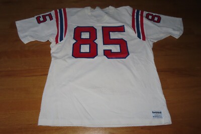 Vintage Sand-Knit JULIUS ADAMS No 85 NEW ENGLAND PATRIOTS (LG
