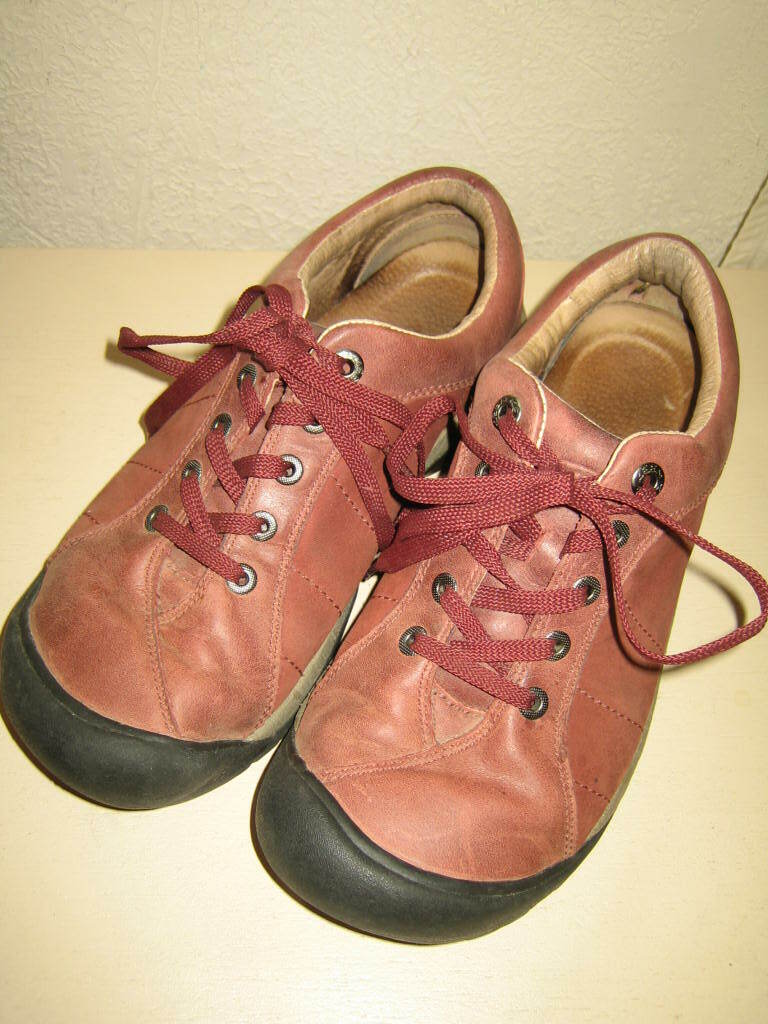KEEN Donna 5322 MBRN Scarpa Presidio 8 US Maroon Pelle Walk Oxford Piatta 38 5 EUR
