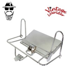 Vintage Lowrider 20" Tricycle SQUARE TWISTED Conversion Kit Chrome W/ Plate.