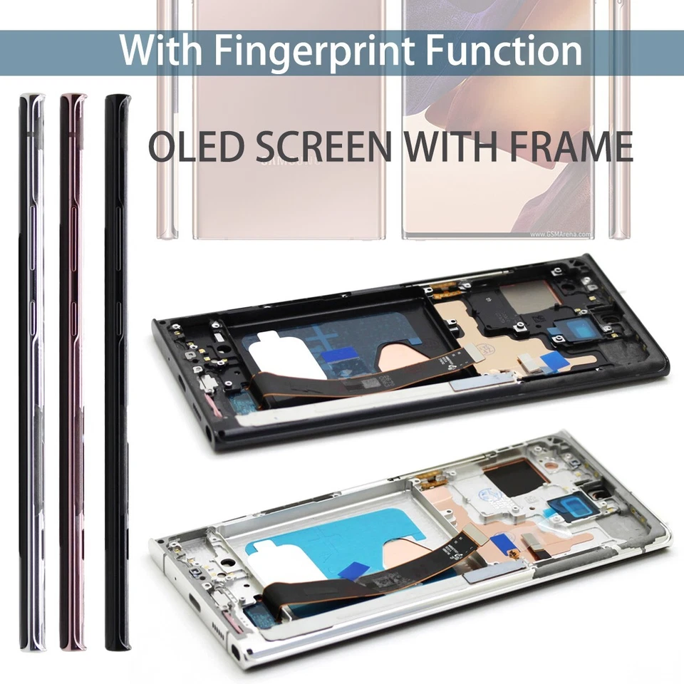 OLED LCD Display Touch Screen Digitizer + Frame For Samsung Galaxy Note 20 Ultra - Image 2 of 4