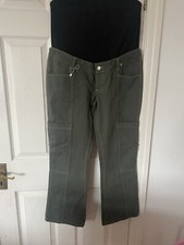 BNWT Asos Maternity Khaki Green Pants Size 12 Cotton trousers