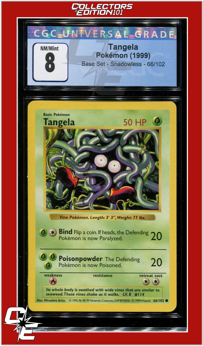 ポケモンカードゲーム Tangela 1st edition shadow less Base Set 66 Tangela Shadowless CGC 8 | eBay