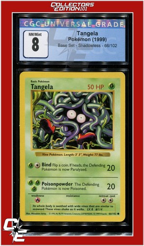 Tangela (Shadowless) graded CGC 8 for sale on eBay