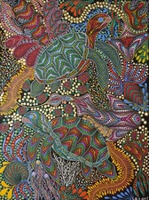 Large Sea Turtle Art Print Sea Animals Art Coastal Underwater Seascape Art 24*32