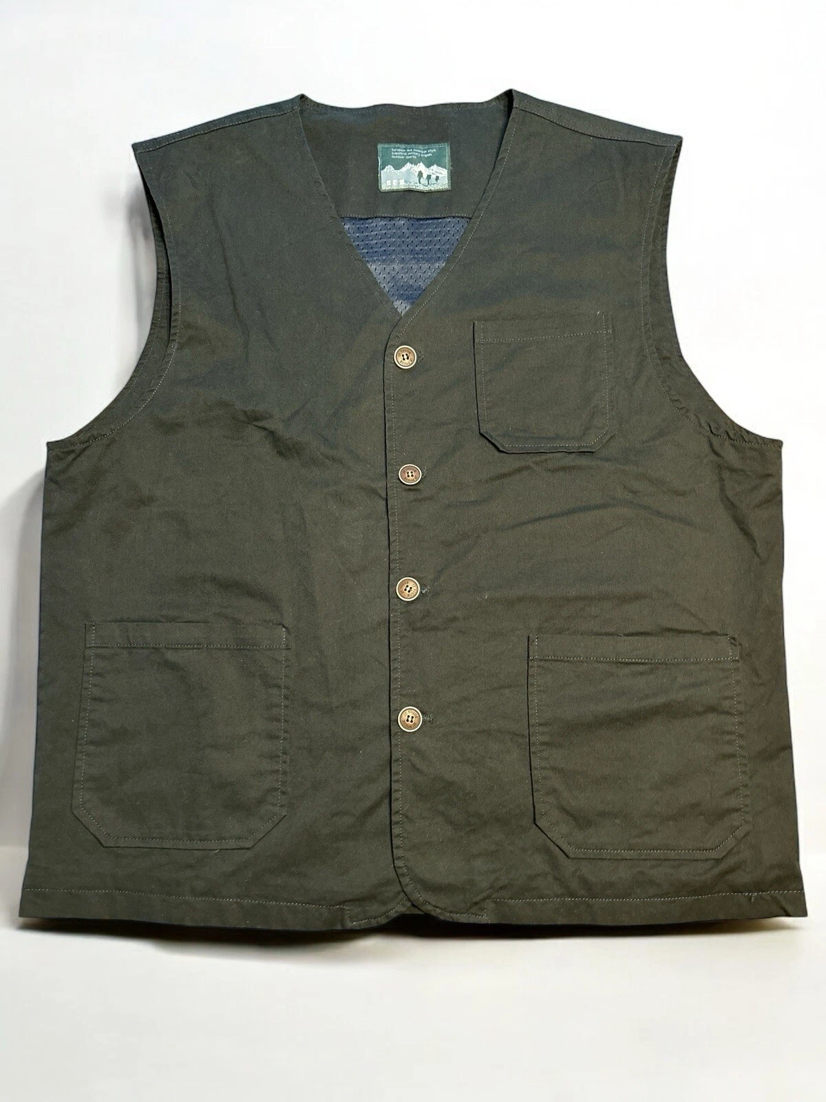 Men’s Vest Outdoor Jacket Multi Pocket Size 2X Black
Opens in a new window or tab
