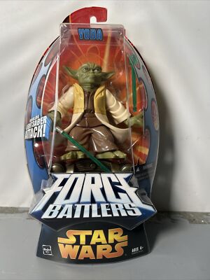 2005 Star Wars Force Battlers YODA Whirling Lightsaber Attack Hover Pod Missile
