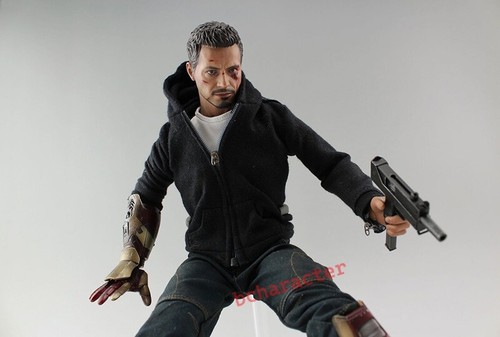 Modelo de figura coleccionable de 12 pulgadas Hot Toys MMS209 IRON MAN 3 TONY START THE MECHANIC - Imagen 13 de 16