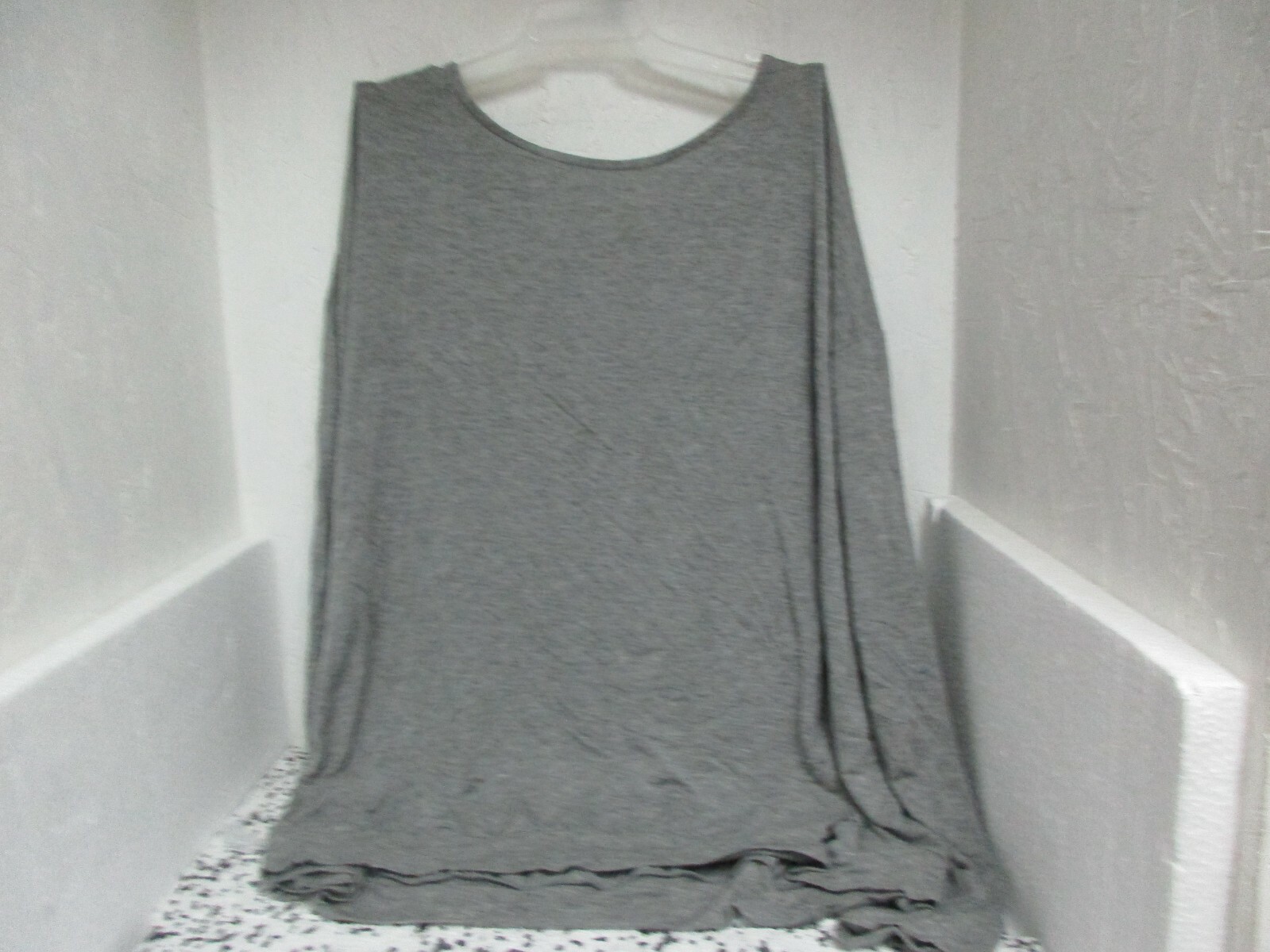 Adore Me  Women's Lyanna Long Sleeve P.J. Top Size 1X Heather Gray New!!