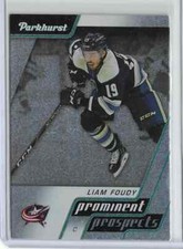 Liam Foudy 2020-21 Parkhurst Prominent Prospects #PP2 Glitter Blue Jackets