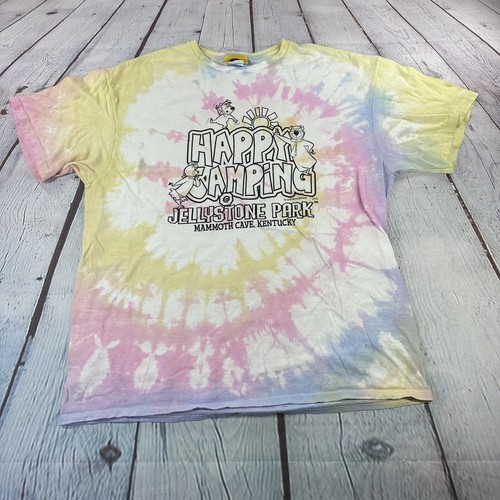 Hannah Barbera Yogi Tie Dye Jellystone Park Mens T-Shirt Sz XL