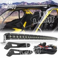 Colight 50" Curved LED Light Bar Roof Mount&Wire Kit For 2024+ Can-Am Maverick R
