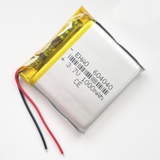 3.7v 1000mAh Lipo Rechargeable Battery For Mobile Phone GPS CAMERA Record 604040