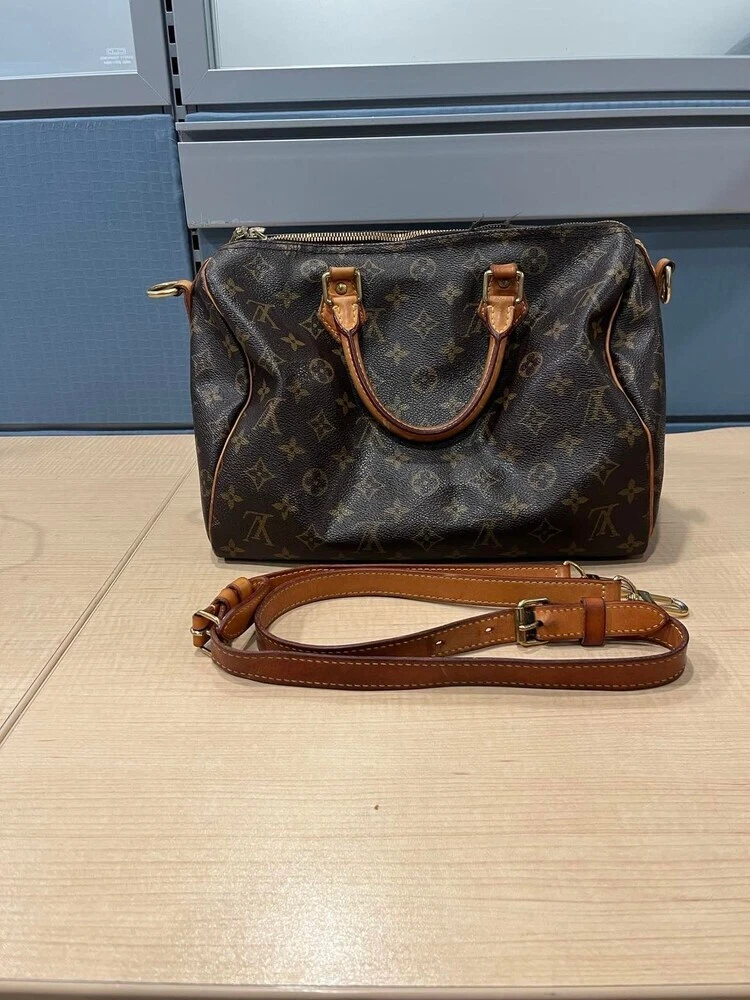 Louis Vuitton Monogram Speedy Bandouliere 30 with shoulder strap  SPB-SJ316856